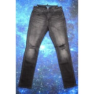 Prps Jeans Mens 33x30 Black Charcoal Skinny Distressed‎ Stretch Denim Pants